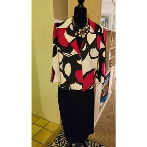 Kathie Lee Collection Velour black skirt